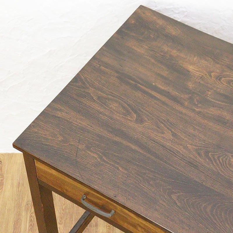ヴィンテージ 大正昭和 木の温もり シンプルダイニングテーブル