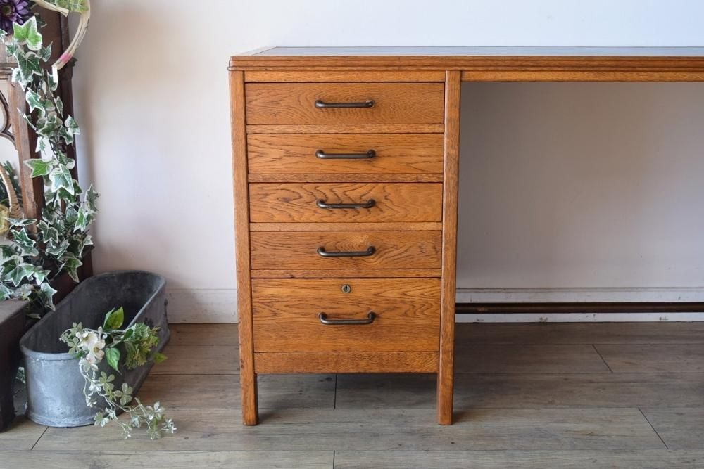 【p259/k】アンティークデスク 英国 レザートップデスク 時代 インテリア Lloyd's Antiques Real Antique Roll Top Desk / ロイズ
