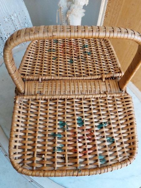 アンティークフレンチローズバスケット - ANTIQUE LEAVES アンティークフレンチローズバスケット - ANTIQUE LEAVES