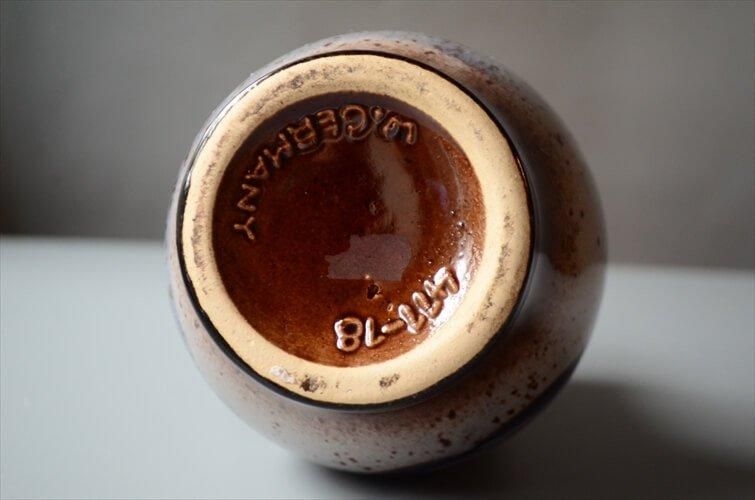 西ドイツ製 ヴィンテージ Scheurich窯 陶器の花瓶 Fat Lava 花器 西ドイツ製 ヴィンテージ Scheurich窯 陶器の花瓶 Fat Lava 花器