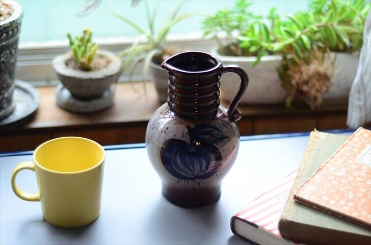 西ドイツ製 ヴィンテージ Scheurich窯 陶器の花瓶 Fat Lava 花器 西ドイツ製 ヴィンテージ Scheurich窯 陶器の花瓶 Fat Lava 花器