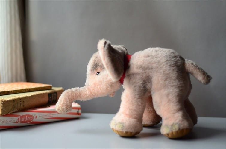 ドイツ製 Steiff ヴィンテージ ゾウ ぬいぐるみ