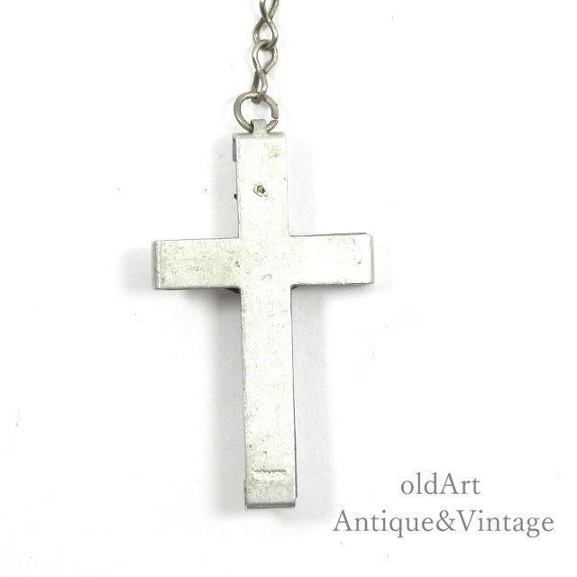 フランス製ヴィンテージロザリオネックレス 貴重な十字架デザイン