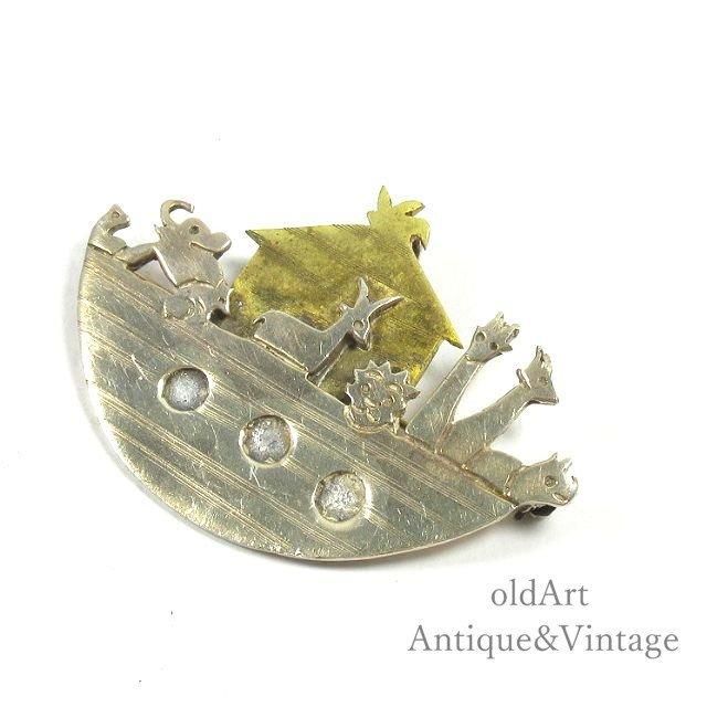 アメリカンヴィンテージ ノアの箱舟ブローチ