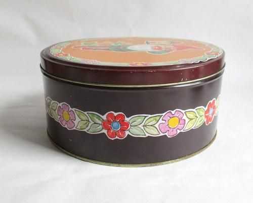 アンティーク缶　　ビンテージ ドイツ製妖精のヴィンテージ缶 - ANTIQUE LEAVES