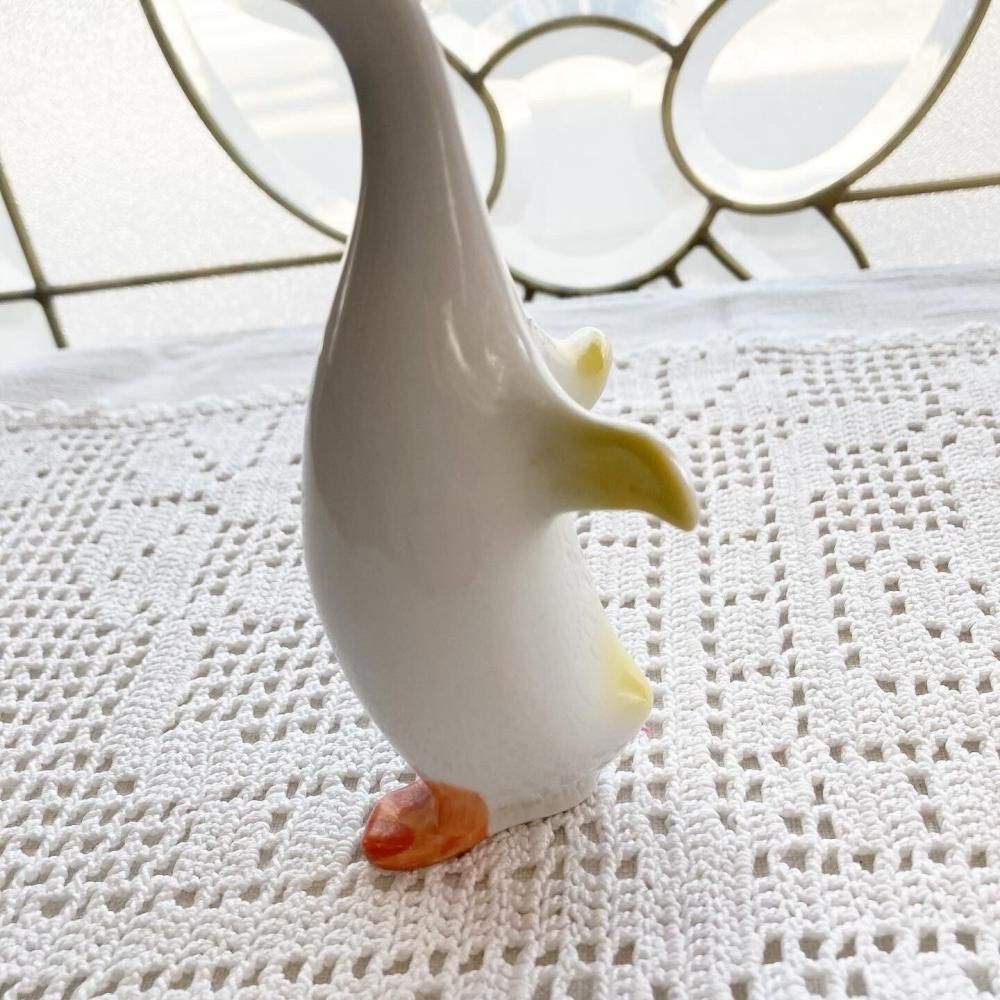 フランス直輸入】心躍る愛くるしさアヒルの 陶器の人形 フランス直輸入】心躍る愛くるしさアヒルの 陶器の人形
