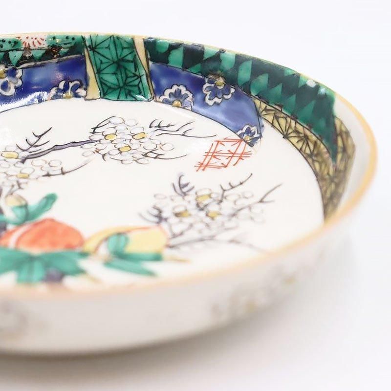 九谷焼 手描き 通りもん 上品 美しい 小皿 取り皿 菓子皿 骨董
