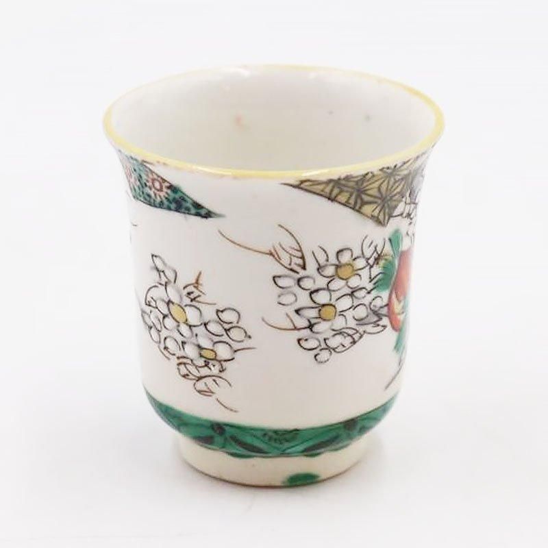 九谷焼 手描き 通りもん 上品 美しい 猪口 ぐい呑み 酒器 骨董 九谷焼 手描き 通りもん 上品 美しい 猪口 ぐい呑み 酒器 骨董