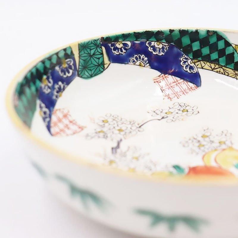 九谷焼 手描き 通りもん 上品 美しい なます皿 生酢皿 深皿 深向 九谷焼 手描き 通りもん 上品 美しい なます皿 生酢皿 深皿 深向