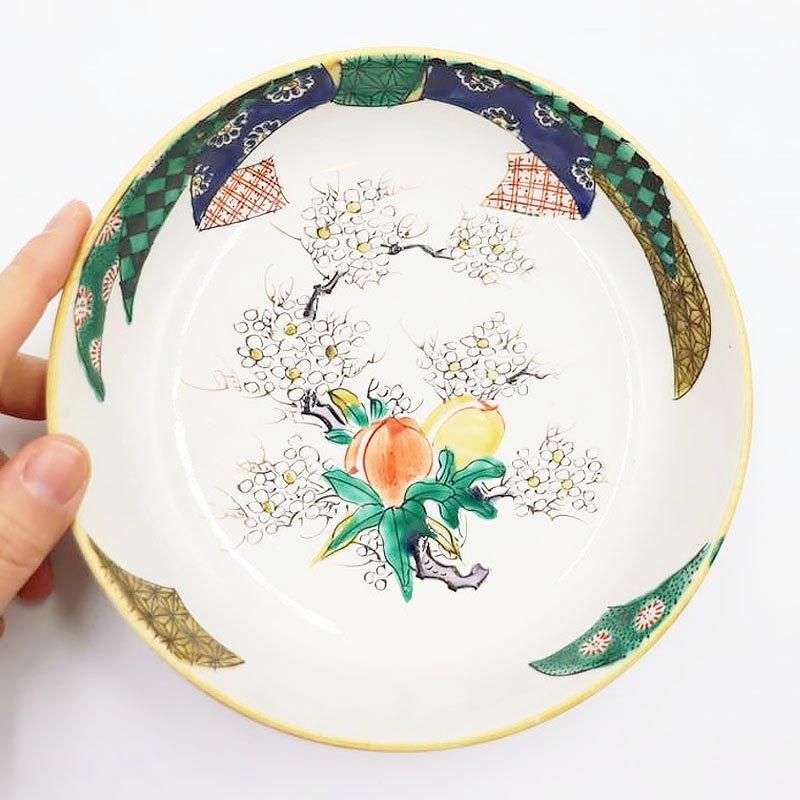 九谷焼 手描き 通りもん 上品 美しい なます皿 生酢皿 深皿 深向