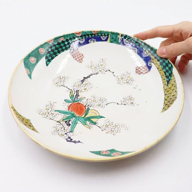 九谷焼 手描き 通りもん 上品 美しい 中皿 七寸皿 ワンプレート 九谷焼 手描き 通りもん 上品 美しい 中皿 七寸皿 ワンプレート