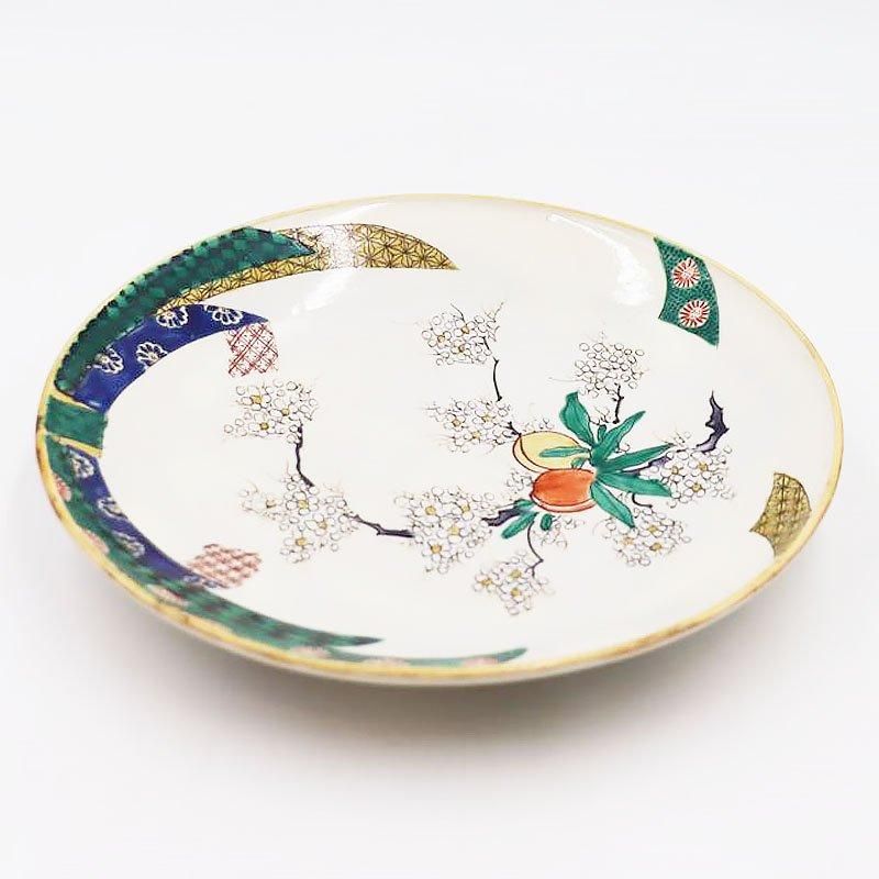 アンティーク 九谷焼 七寸皿 手描き 美しい骨董品