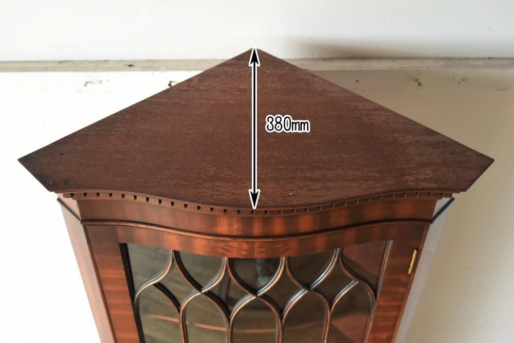 英国 べヴァン・ファンネル社 アンティーク コーナーキャビネット iso※ 0702341-4.jpg