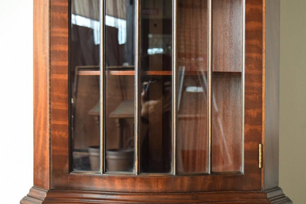 英国 べヴァン・ファンネル社 アンティーク コーナーキャビネット iso※ 0702341-4.jpg