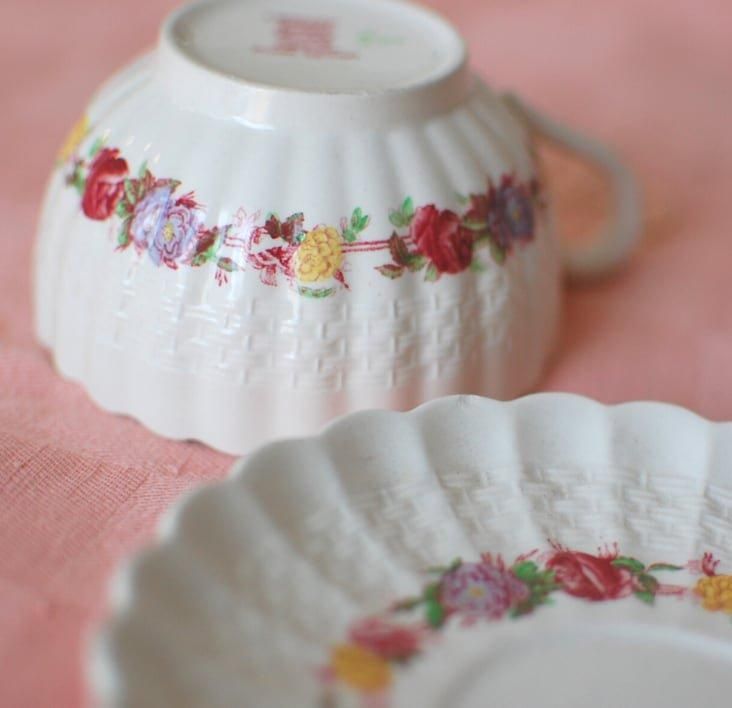 SPODE スポード アンティーク カップ&ソーサー ローズブレア SPODE スポード アンティーク カップ&ソーサー ローズブレア