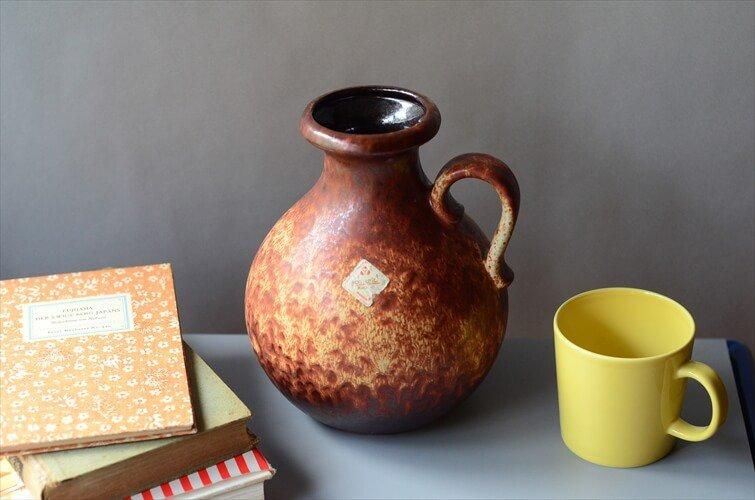 西ドイツ製 ヴィンテージ Scheurich窯 陶器の花瓶 Fat Lava 花器 西ドイツ製 ヴィンテージ Scheurich窯 陶器の花瓶 Fat Lava 花器