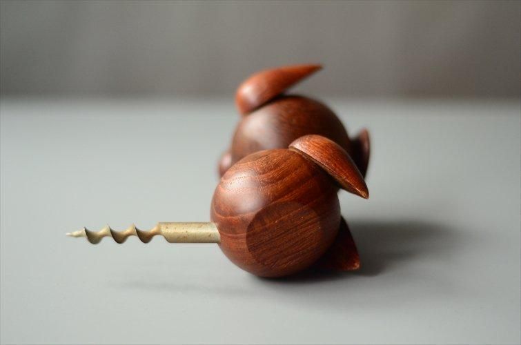 希少 フランス製 アンティーク ワインオープナー 木製 真鍮製 ワイン