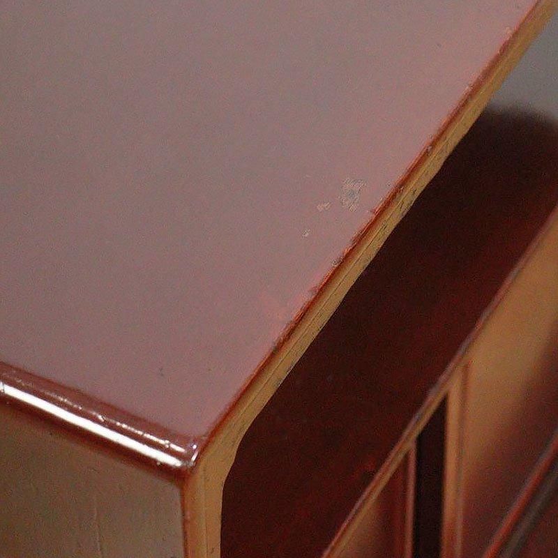 茶箪笥　アンティーク　骨董　インテリア　和風 ヴィンテージ 朱茶箪笥 大正昭和の和風キャビネット 日本製