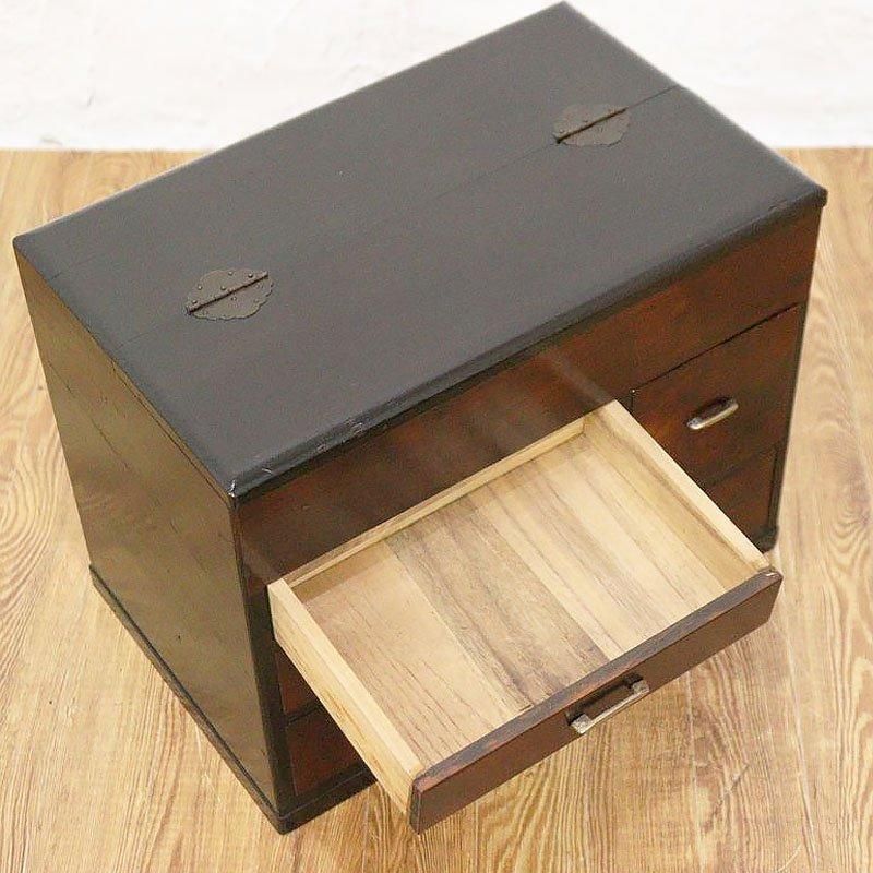 お針箱 お裁縫箱 薬箱 小引出し 日本の道具 古民具 和骨董 生活雑貨 アンティーク 木製 大正・昭和初期 - ANTIQUE LEAVES