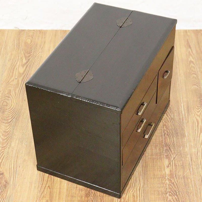 古民具 お針箱 薬箱 木製 大正昭和初期 アンティーク