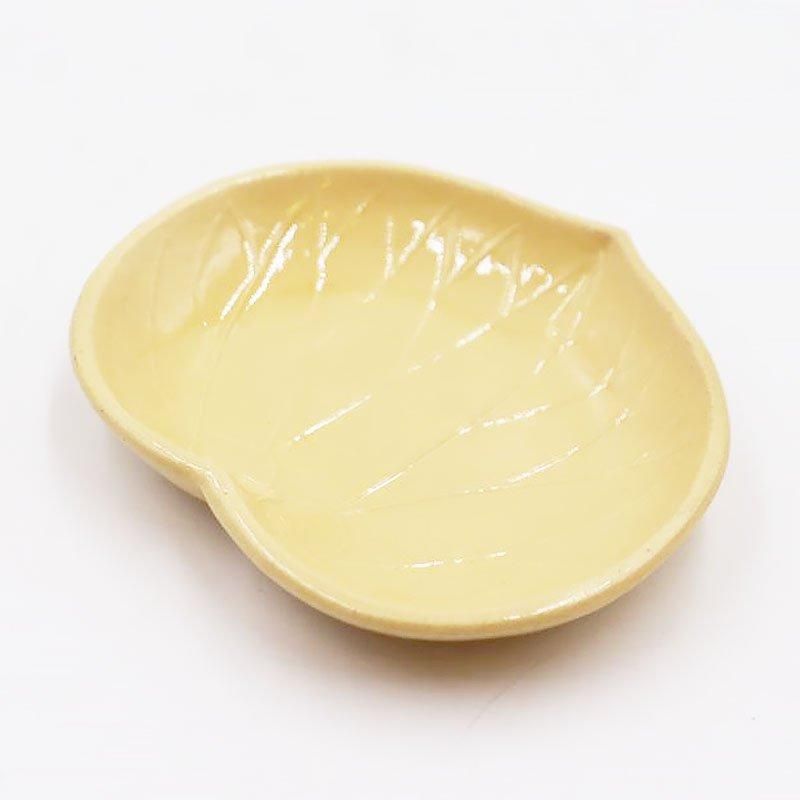アンティーク豆皿 明治大正時代 葵の葉型 上品