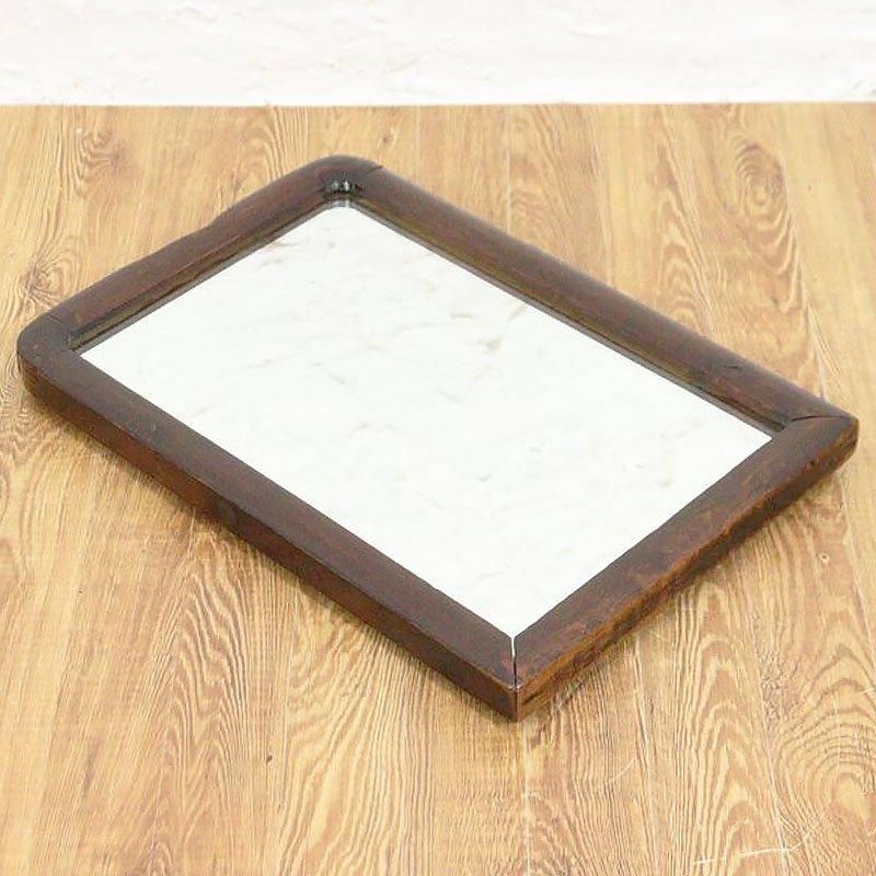 アンティーク 木枠 壁鏡 大正昭和期 インテリア