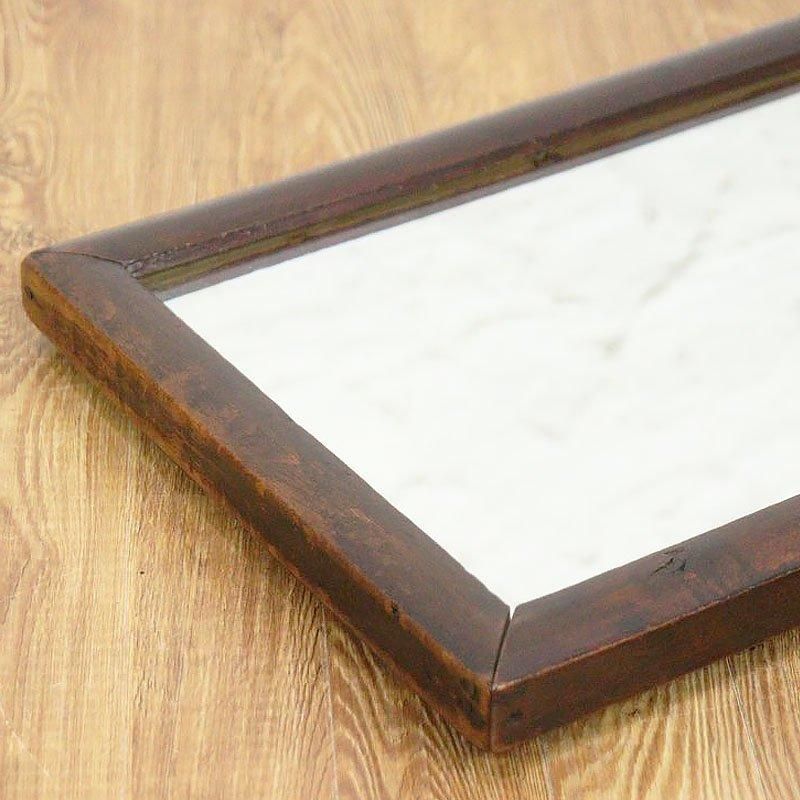 アンティーク 木枠 壁鏡 大正昭和期 インテリア