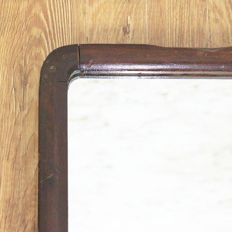 アンティーク 木枠 壁鏡 大正昭和期 インテリア