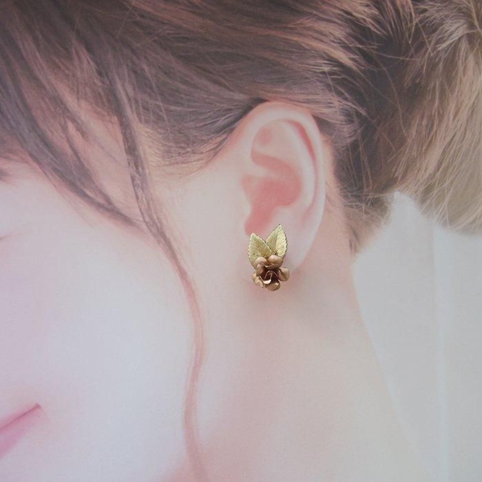 CJ7347E Krementz クレメンツ ゴールドトーン 薔薇 ピンクローズ