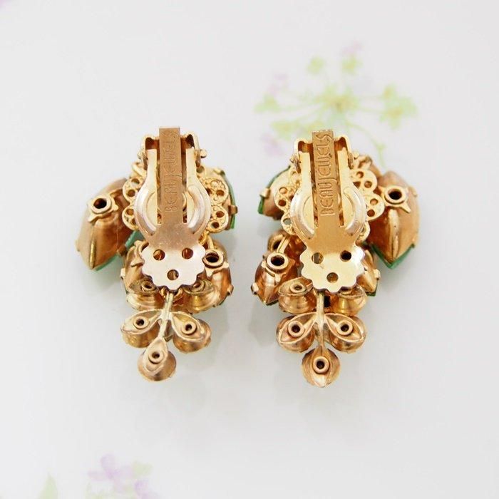 CJ7364 BEAU JEWELS ゴールドトーン グリーン＆イエローライン