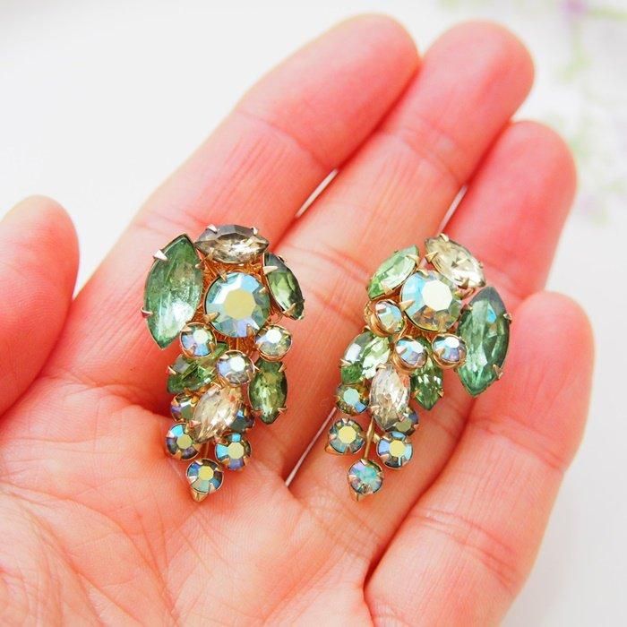 CJ7364 BEAU JEWELS ゴールドトーン グリーン&イエローライン CJ7364 BEAU JEWELS ゴールドトーン グリーン&イエローライン