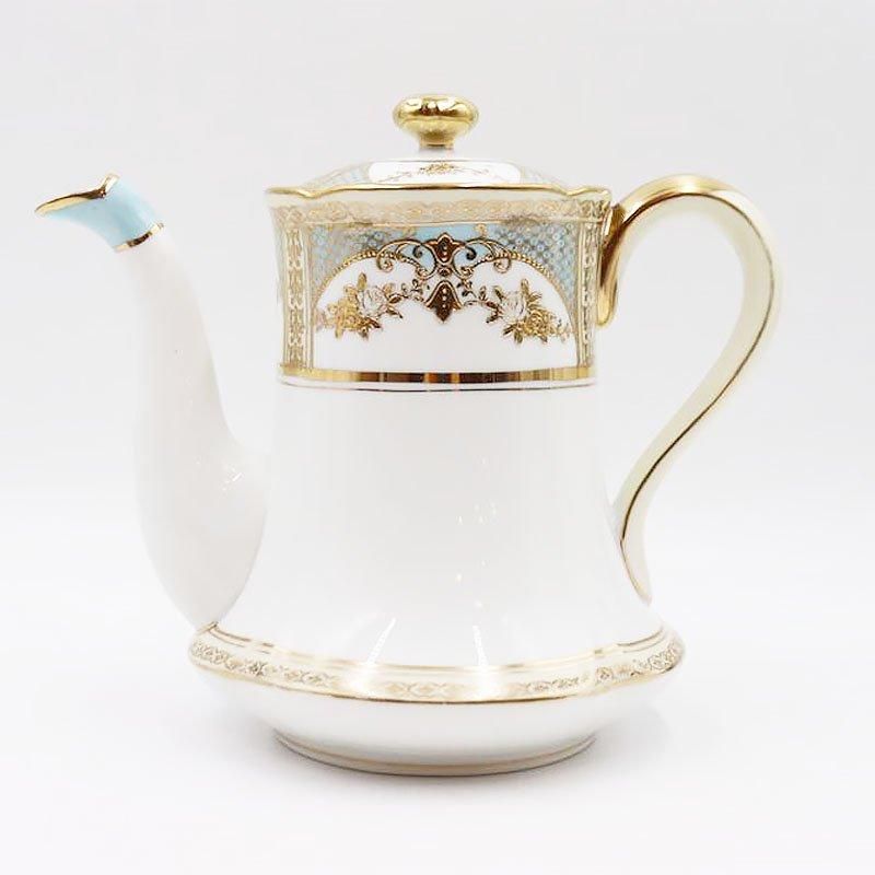 オールドノリタケ 西洋 アンティーク 金彩　陶器 オールドノリタケ ティーポット 金彩 パウダーブル