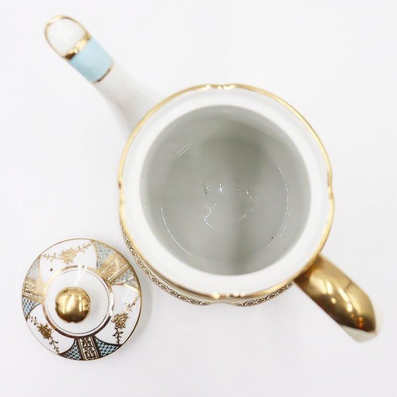 オールドノリタケ ティーポット 金彩 パウダーブル