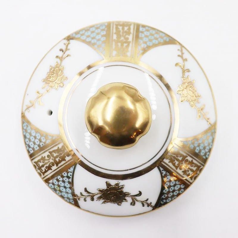 希少 大正初期 定価12万◆オールドノリタケ 金彩金盛 ティーポットと受皿 オールドノリタケ ティーポット 金彩 パウダーブル