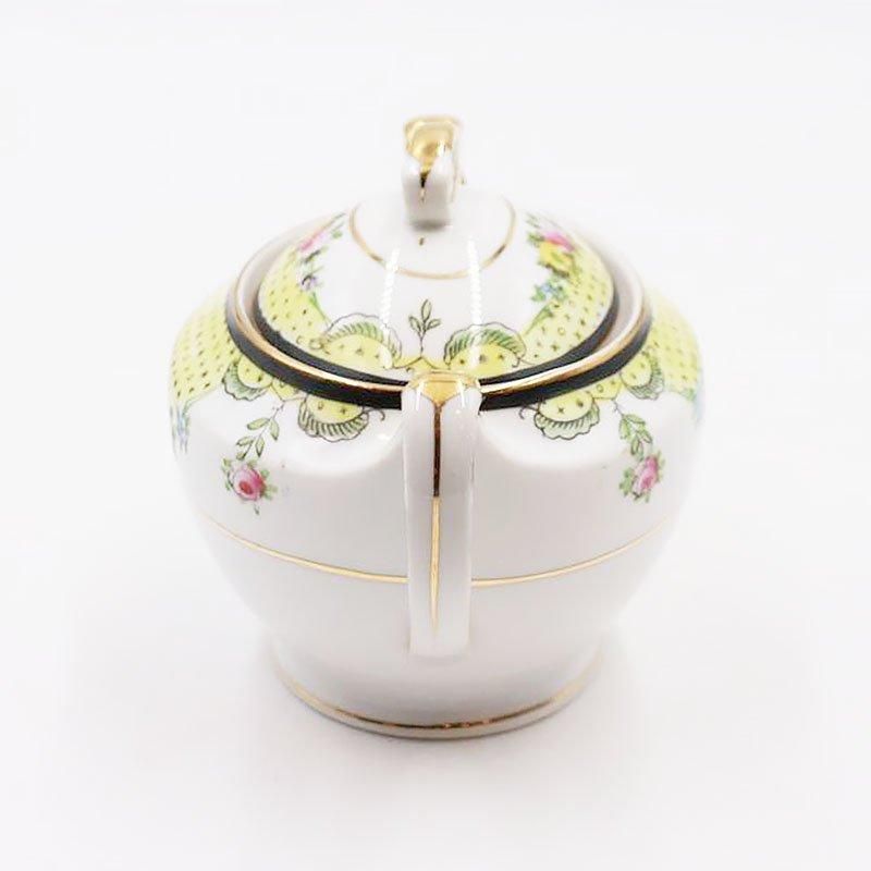 オールドノリタケ NORITAKE 輸出用 シュガーポット イエロー オールドノリタケ NORITAKE 輸出用 シュガーポット イエロー