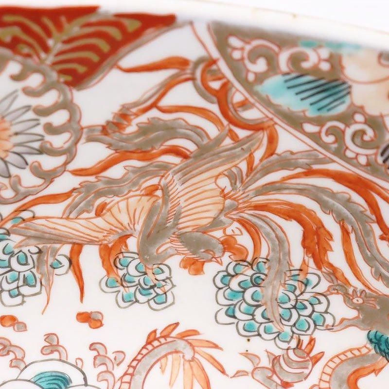 アンティーク手描き大鉢 明治大正時代の日本美