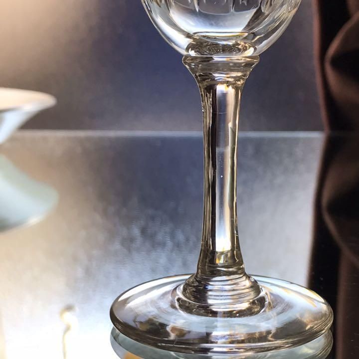 Baccarat - 美しいオールドバカラBACCARATカヴールCavourクリスタルワイングラス♡ 希少なオールドバカラ製クリスタルワイングラスカヴール