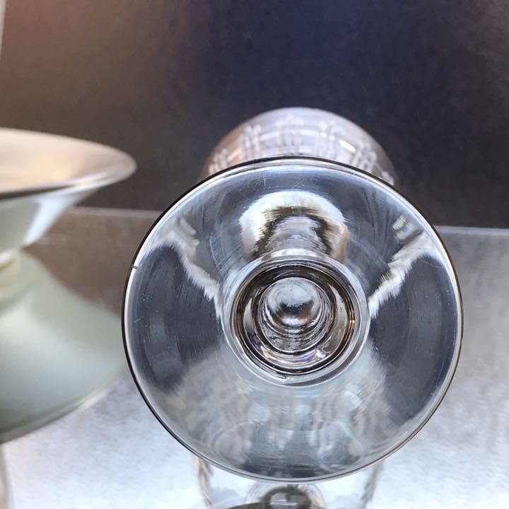 Baccarat - 美しいオールドバカラBACCARATカヴールCavourクリスタルワイングラス♡ 希少なオールドバカラ製クリスタルワイングラスカヴール