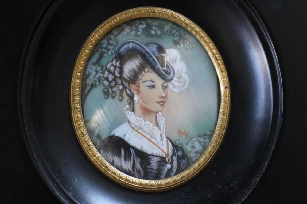 フランスアンティークミニアチュール額装品