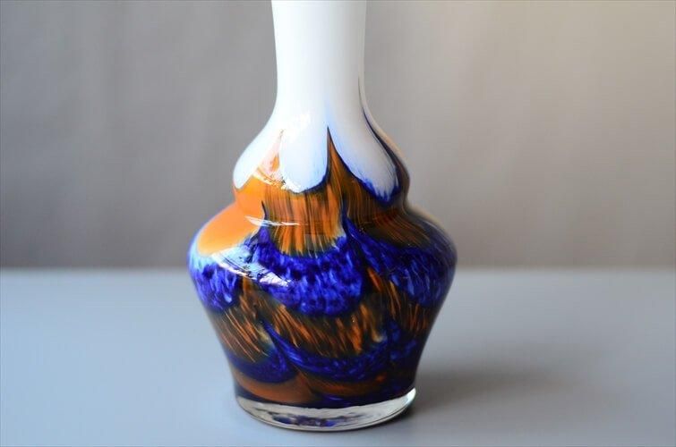 1970年代 イタリア製 Carlo Moretti Murano ガラスの花瓶 26cm高