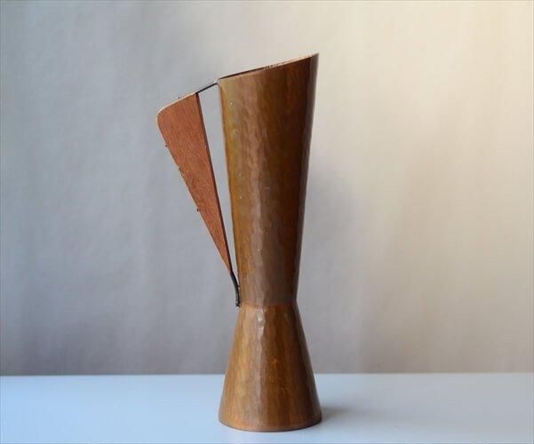 ドイツから 木製ハンドルのコパー ジャグ 水差し ピッチャー ドイツから 木製ハンドルのコパー ジャグ 水差し ピッチャー