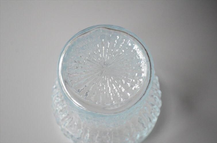フィンランド製アンティーク氷模様ガラスカップ