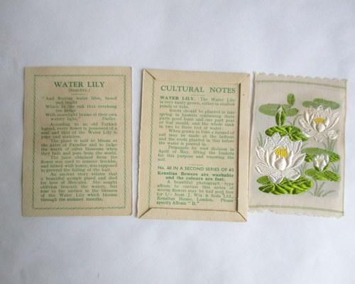 イギリスKensitas製シルクフラワーシガレットカード - ANTIQUE