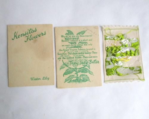 イギリスKensitas製シルクフラワーシガレットカード - ANTIQUE イギリスKensitas製シルクフラワーシガレットカード - ANTIQUE