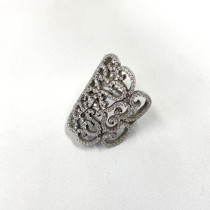 モチーフ入り925シルバーリング 11-12号