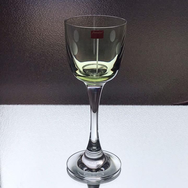 美しいアンティークバカラBACCARATトランキュリティ Tranquility アンティークバカラ美品 フロスト加工ワイングラス Tranquility