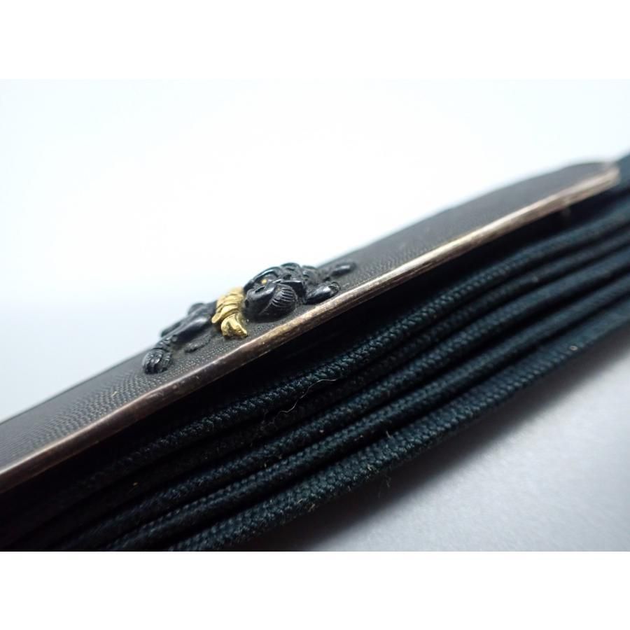 アンティーク 獅子 帯留め 二分紐用 金工師