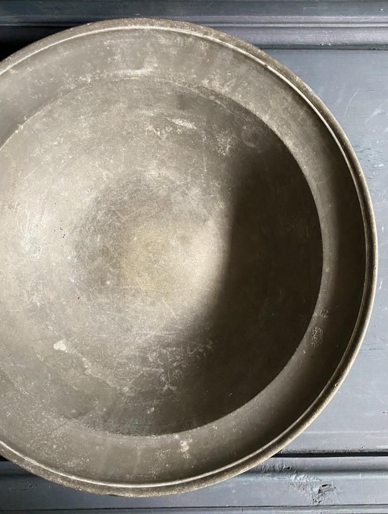 アンティーク ピューター ボウル トレー フランス アンティーク雑貨：Old Pewter Bowl オールドピューターボウル