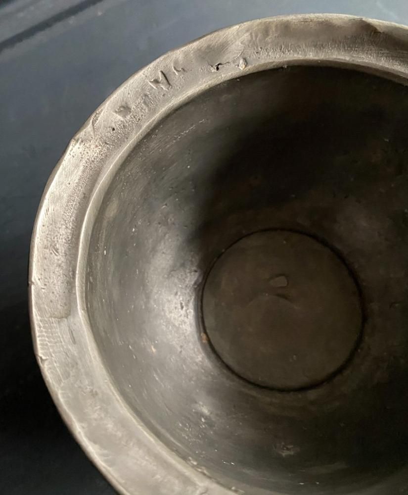 France antique ETAIN フランスアンティークピューターボウルS1