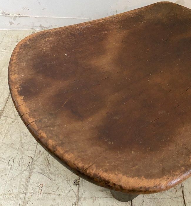 アンティーク アフリカ セヌフォ族 木彫りスツール M4